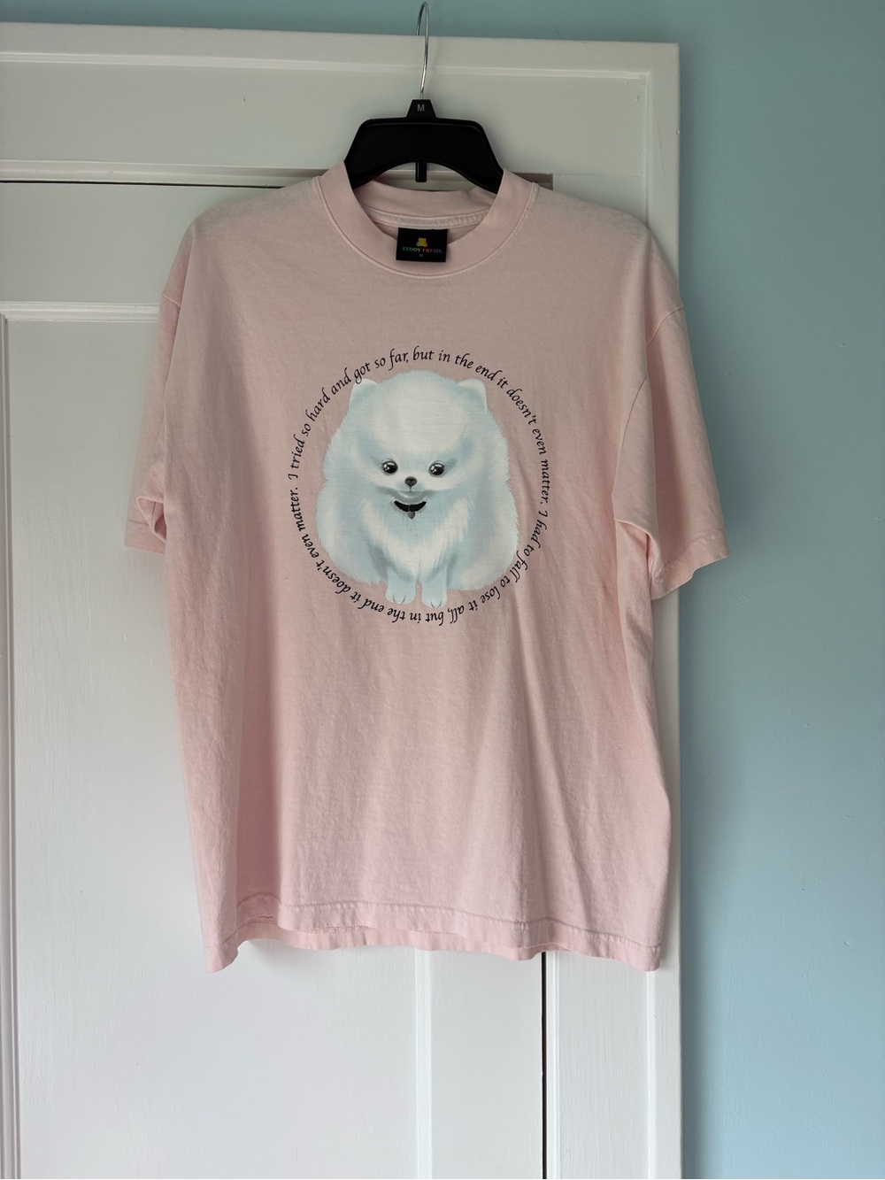 Teddy Fresh Pink Pomeranian "In The End" Linkin Park Shredder Graphic Tee